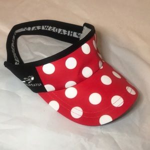 Minnie Mouse polka dot visor from headsweats